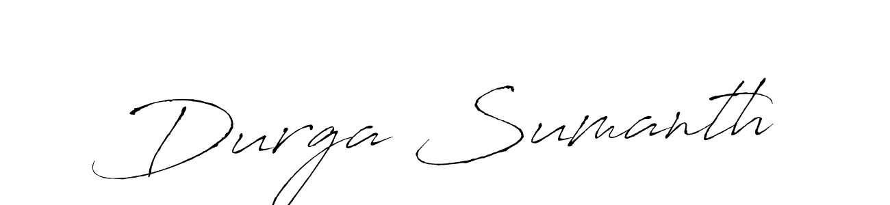 How to make Durga Sumanth signature? Antro_Vectra is a professional autograph style. Create handwritten signature for Durga Sumanth name. Durga Sumanth signature style 6 images and pictures png