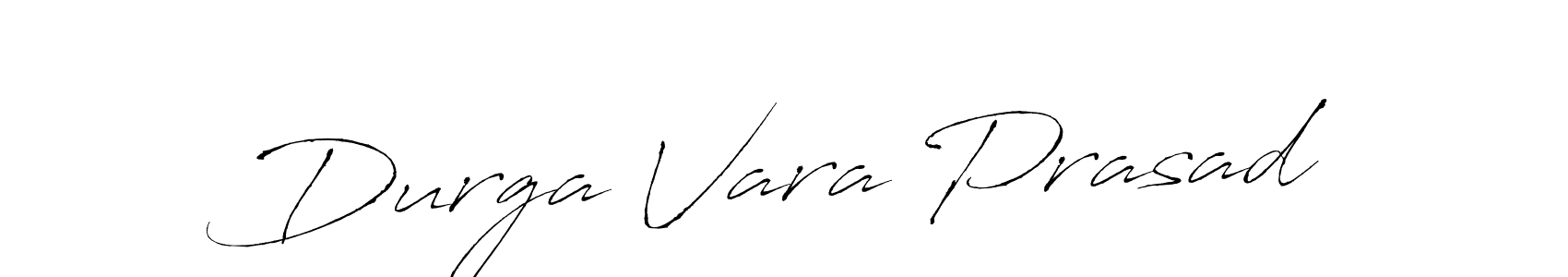 Antro_Vectra is a professional signature style that is perfect for those who want to add a touch of class to their signature. It is also a great choice for those who want to make their signature more unique. Get Durga Vara Prasad name to fancy signature for free. Durga Vara Prasad signature style 6 images and pictures png