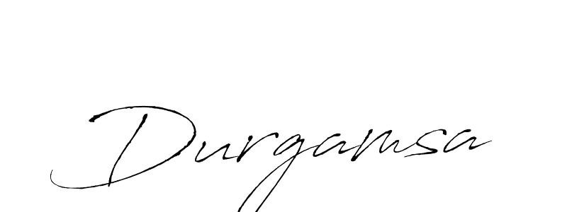 Design your own signature with our free online signature maker. With this signature software, you can create a handwritten (Antro_Vectra) signature for name Durgamsa. Durgamsa signature style 6 images and pictures png