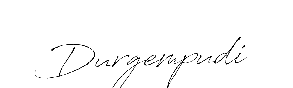 Make a beautiful signature design for name Durgempudi. With this signature (Antro_Vectra) style, you can create a handwritten signature for free. Durgempudi signature style 6 images and pictures png
