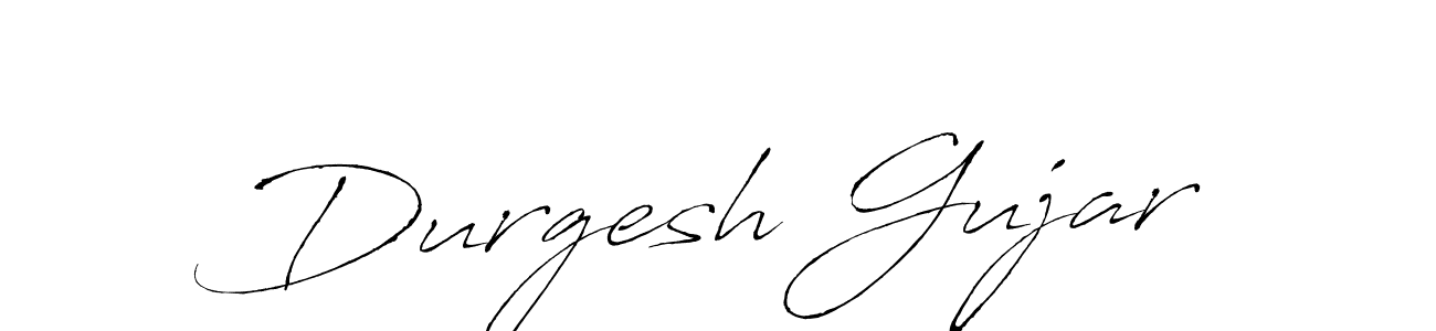 Make a beautiful signature design for name Durgesh Gujar. With this signature (Antro_Vectra) style, you can create a handwritten signature for free. Durgesh Gujar signature style 6 images and pictures png