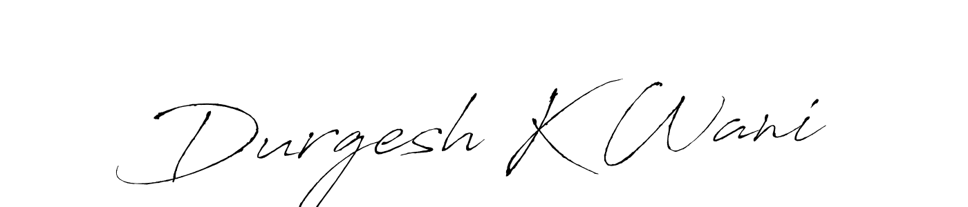 Make a beautiful signature design for name Durgesh K Wani. Use this online signature maker to create a handwritten signature for free. Durgesh K Wani signature style 6 images and pictures png