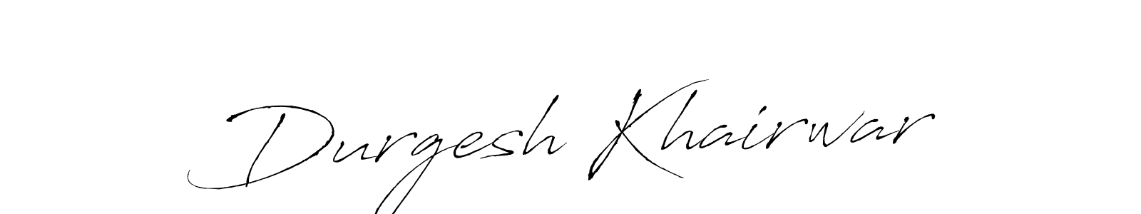 Create a beautiful signature design for name Durgesh Khairwar. With this signature (Antro_Vectra) fonts, you can make a handwritten signature for free. Durgesh Khairwar signature style 6 images and pictures png