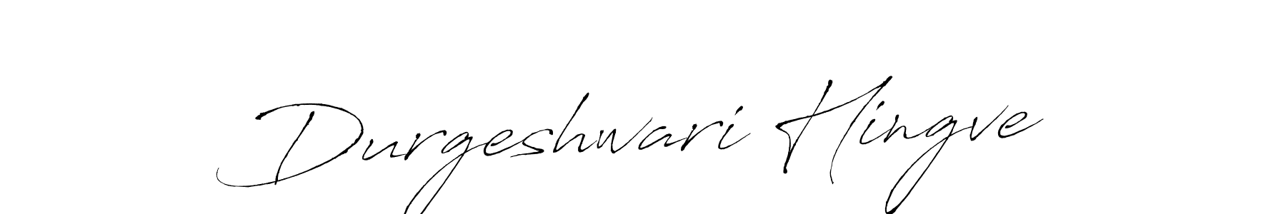 How to make Durgeshwari Hingve name signature. Use Antro_Vectra style for creating short signs online. This is the latest handwritten sign. Durgeshwari Hingve signature style 6 images and pictures png
