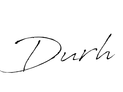 Use a signature maker to create a handwritten signature online. With this signature software, you can design (Antro_Vectra) your own signature for name Durh. Durh signature style 6 images and pictures png