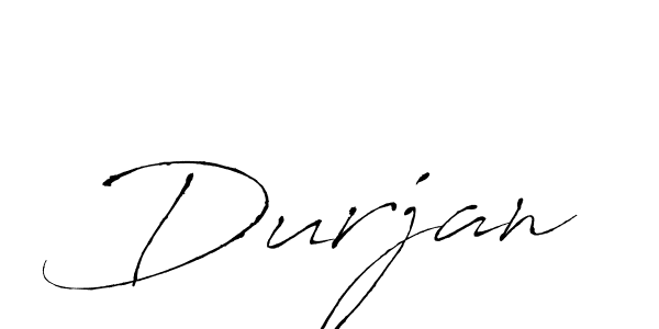 Make a beautiful signature design for name Durjan. With this signature (Antro_Vectra) style, you can create a handwritten signature for free. Durjan signature style 6 images and pictures png