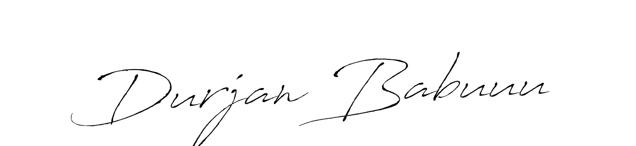 Make a beautiful signature design for name Durjan Babuuu. With this signature (Antro_Vectra) style, you can create a handwritten signature for free. Durjan Babuuu signature style 6 images and pictures png