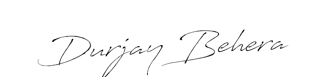 Make a beautiful signature design for name Durjay Behera. With this signature (Antro_Vectra) style, you can create a handwritten signature for free. Durjay Behera signature style 6 images and pictures png