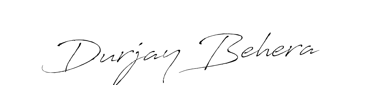 Create a beautiful signature design for name Durjay Behera. With this signature (Antro_Vectra) fonts, you can make a handwritten signature for free. Durjay Behera signature style 6 images and pictures png