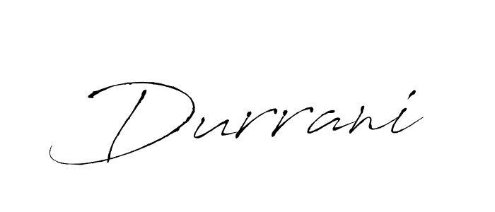 How to make Durrani signature? Antro_Vectra is a professional autograph style. Create handwritten signature for Durrani name. Durrani signature style 6 images and pictures png