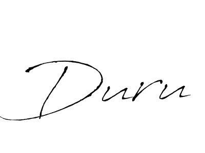 Make a beautiful signature design for name Duru. With this signature (Antro_Vectra) style, you can create a handwritten signature for free. Duru signature style 6 images and pictures png