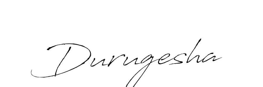 Make a beautiful signature design for name Durugesha. With this signature (Antro_Vectra) style, you can create a handwritten signature for free. Durugesha signature style 6 images and pictures png