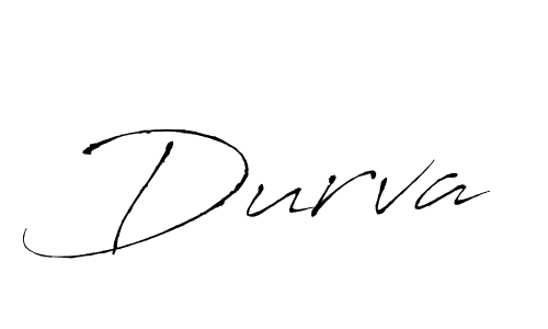 The best way (Antro_Vectra) to make a short signature is to pick only two or three words in your name. The name Durva include a total of six letters. For converting this name. Durva signature style 6 images and pictures png