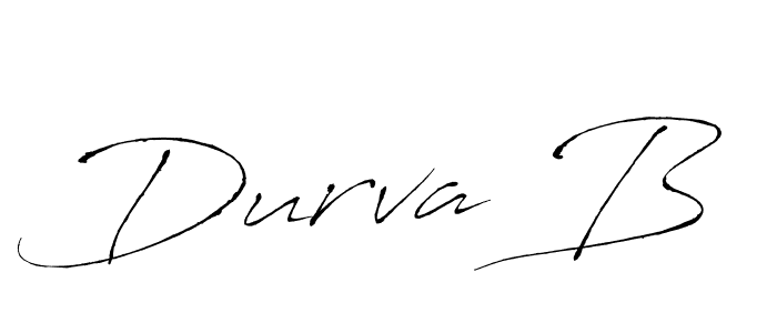 Also You can easily find your signature by using the search form. We will create Durva B name handwritten signature images for you free of cost using Antro_Vectra sign style. Durva B signature style 6 images and pictures png