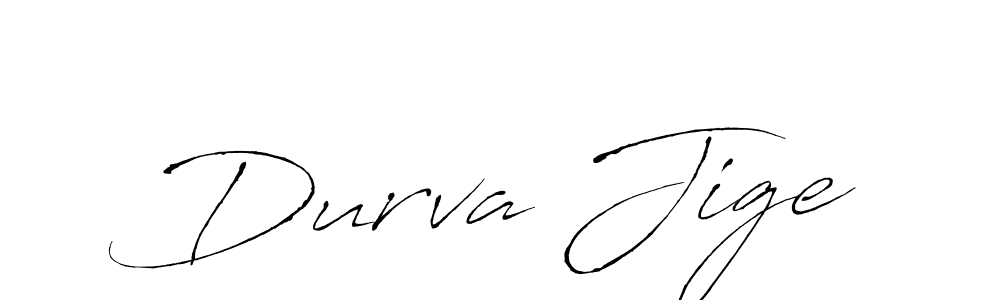 How to Draw Durva Jige signature style? Antro_Vectra is a latest design signature styles for name Durva Jige. Durva Jige signature style 6 images and pictures png