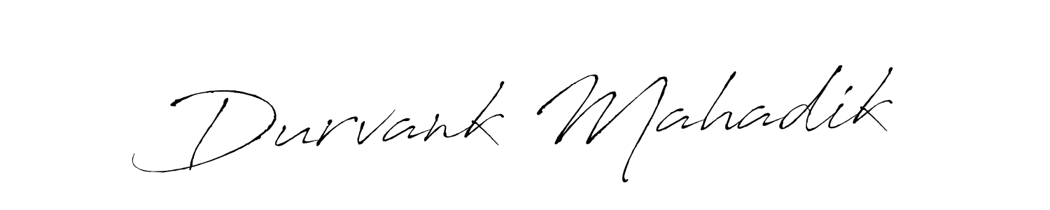 Antro_Vectra is a professional signature style that is perfect for those who want to add a touch of class to their signature. It is also a great choice for those who want to make their signature more unique. Get Durvank Mahadik name to fancy signature for free. Durvank Mahadik signature style 6 images and pictures png
