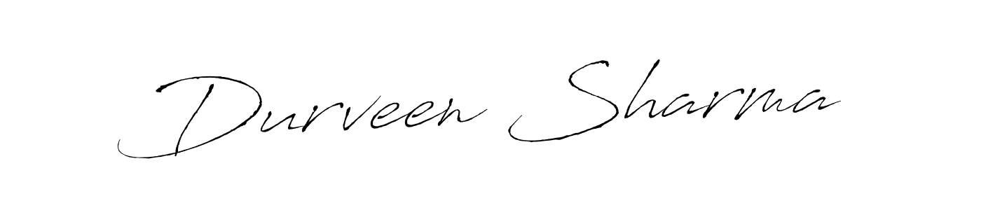 Create a beautiful signature design for name Durveen Sharma. With this signature (Antro_Vectra) fonts, you can make a handwritten signature for free. Durveen Sharma signature style 6 images and pictures png