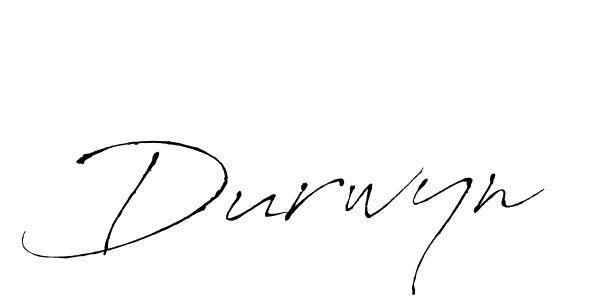 Design your own signature with our free online signature maker. With this signature software, you can create a handwritten (Antro_Vectra) signature for name Durwyn. Durwyn signature style 6 images and pictures png