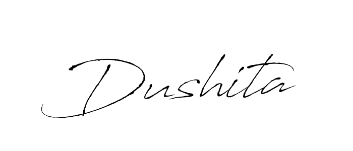 Make a beautiful signature design for name Dushita. With this signature (Antro_Vectra) style, you can create a handwritten signature for free. Dushita signature style 6 images and pictures png