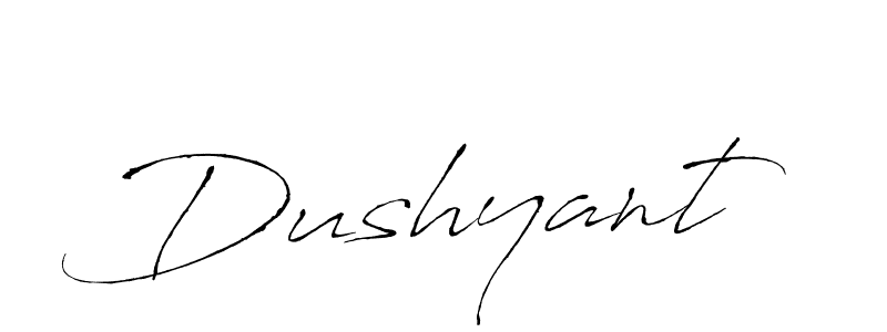 Make a beautiful signature design for name Dushyant. With this signature (Antro_Vectra) style, you can create a handwritten signature for free. Dushyant signature style 6 images and pictures png