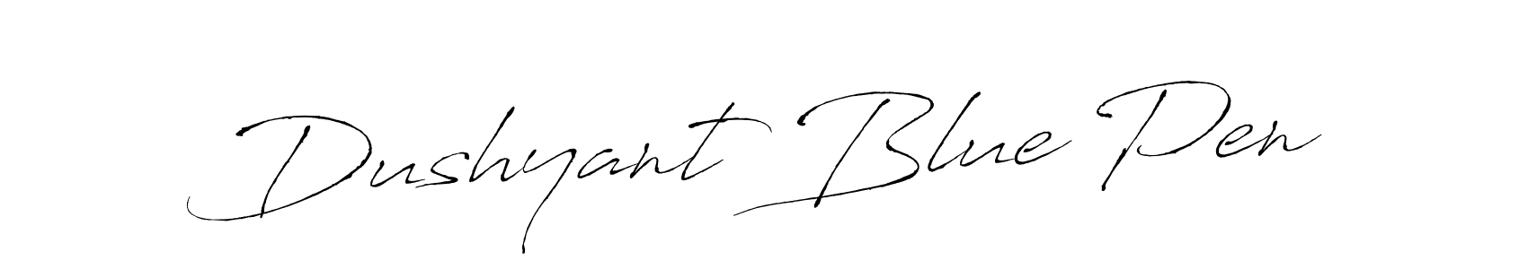 The best way (Antro_Vectra) to make a short signature is to pick only two or three words in your name. The name Dushyant Blue Pen include a total of six letters. For converting this name. Dushyant Blue Pen signature style 6 images and pictures png