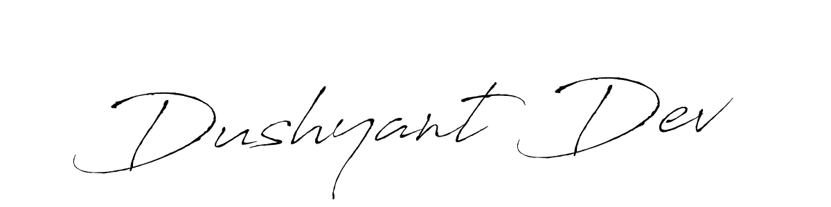 This is the best signature style for the Dushyant Dev name. Also you like these signature font (Antro_Vectra). Mix name signature. Dushyant Dev signature style 6 images and pictures png