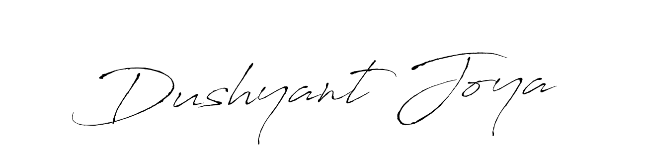 How to make Dushyant Joya name signature. Use Antro_Vectra style for creating short signs online. This is the latest handwritten sign. Dushyant Joya signature style 6 images and pictures png