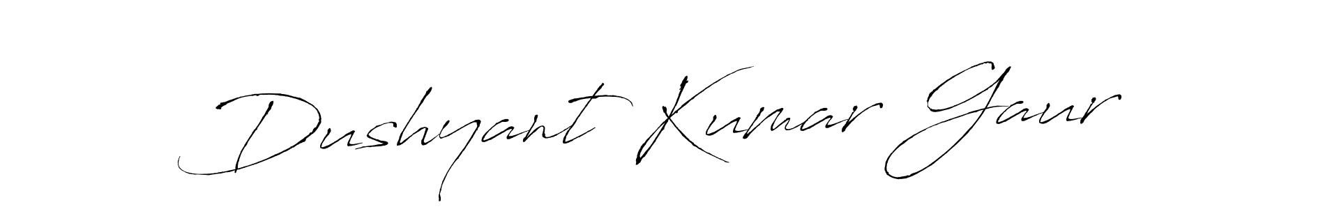 Use a signature maker to create a handwritten signature online. With this signature software, you can design (Antro_Vectra) your own signature for name Dushyant Kumar Gaur. Dushyant Kumar Gaur signature style 6 images and pictures png