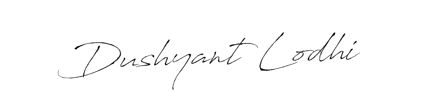 Design your own signature with our free online signature maker. With this signature software, you can create a handwritten (Antro_Vectra) signature for name Dushyant Lodhi. Dushyant Lodhi signature style 6 images and pictures png