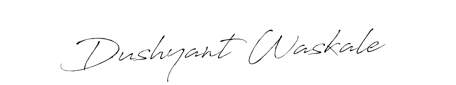 Design your own signature with our free online signature maker. With this signature software, you can create a handwritten (Antro_Vectra) signature for name Dushyant Waskale. Dushyant Waskale signature style 6 images and pictures png