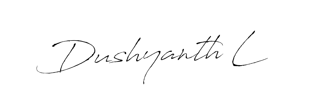 You can use this online signature creator to create a handwritten signature for the name Dushyanth L. This is the best online autograph maker. Dushyanth L signature style 6 images and pictures png