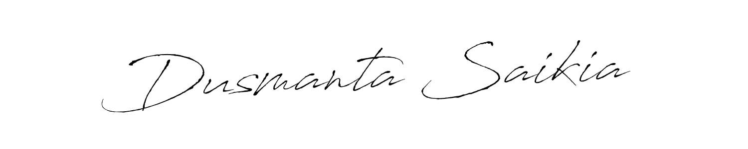 Make a beautiful signature design for name Dusmanta Saikia. With this signature (Antro_Vectra) style, you can create a handwritten signature for free. Dusmanta Saikia signature style 6 images and pictures png