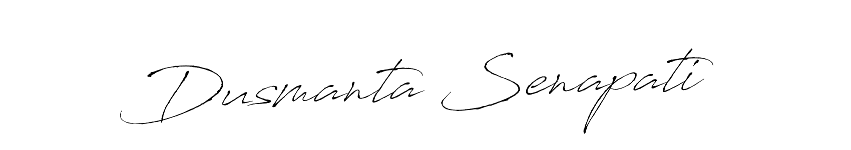 Create a beautiful signature design for name Dusmanta Senapati. With this signature (Antro_Vectra) fonts, you can make a handwritten signature for free. Dusmanta Senapati signature style 6 images and pictures png