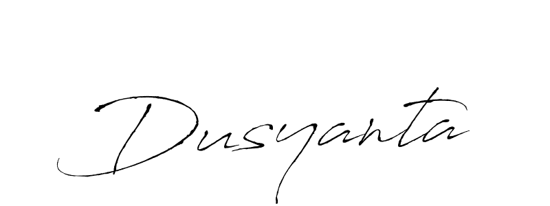 Make a beautiful signature design for name Dusyanta. With this signature (Antro_Vectra) style, you can create a handwritten signature for free. Dusyanta signature style 6 images and pictures png