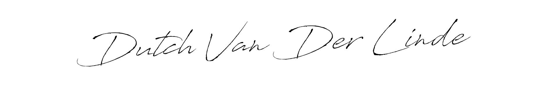 How to make Dutch Van Der Linde name signature. Use Antro_Vectra style for creating short signs online. This is the latest handwritten sign. Dutch Van Der Linde signature style 6 images and pictures png
