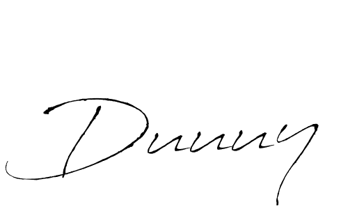 Make a beautiful signature design for name Duuuy. With this signature (Antro_Vectra) style, you can create a handwritten signature for free. Duuuy signature style 6 images and pictures png