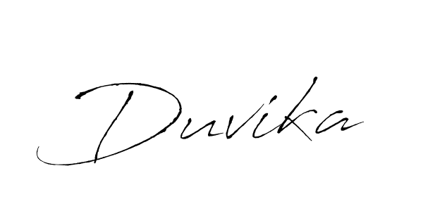 How to make Duvika signature? Antro_Vectra is a professional autograph style. Create handwritten signature for Duvika name. Duvika signature style 6 images and pictures png