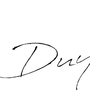 Design your own signature with our free online signature maker. With this signature software, you can create a handwritten (Antro_Vectra) signature for name Duy. Duy signature style 6 images and pictures png