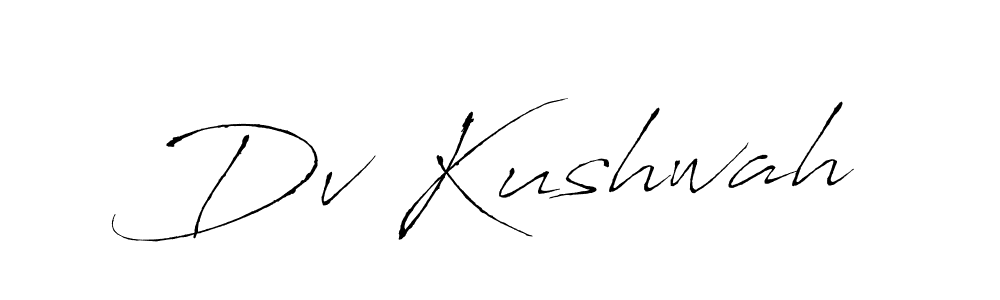 You should practise on your own different ways (Antro_Vectra) to write your name (Dv Kushwah) in signature. don't let someone else do it for you. Dv Kushwah signature style 6 images and pictures png