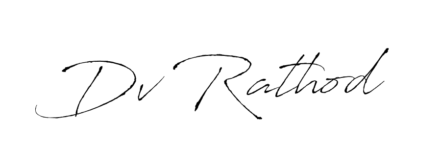 Make a beautiful signature design for name Dv Rathod. With this signature (Antro_Vectra) style, you can create a handwritten signature for free. Dv Rathod signature style 6 images and pictures png