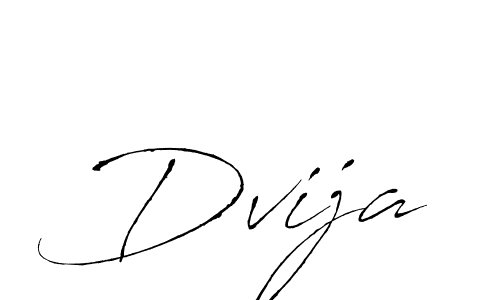 Design your own signature with our free online signature maker. With this signature software, you can create a handwritten (Antro_Vectra) signature for name Dvija. Dvija signature style 6 images and pictures png