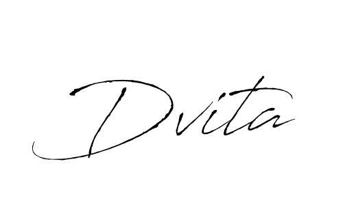 Design your own signature with our free online signature maker. With this signature software, you can create a handwritten (Antro_Vectra) signature for name Dvita. Dvita signature style 6 images and pictures png