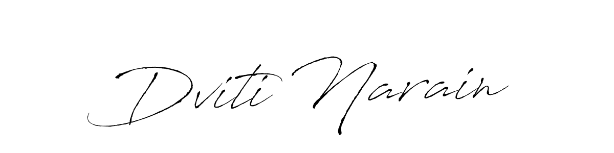 Make a beautiful signature design for name Dviti Narain. With this signature (Antro_Vectra) style, you can create a handwritten signature for free. Dviti Narain signature style 6 images and pictures png