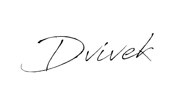 Create a beautiful signature design for name Dvivek. With this signature (Antro_Vectra) fonts, you can make a handwritten signature for free. Dvivek signature style 6 images and pictures png