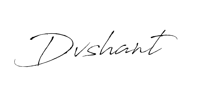 Design your own signature with our free online signature maker. With this signature software, you can create a handwritten (Antro_Vectra) signature for name Dvshant. Dvshant signature style 6 images and pictures png