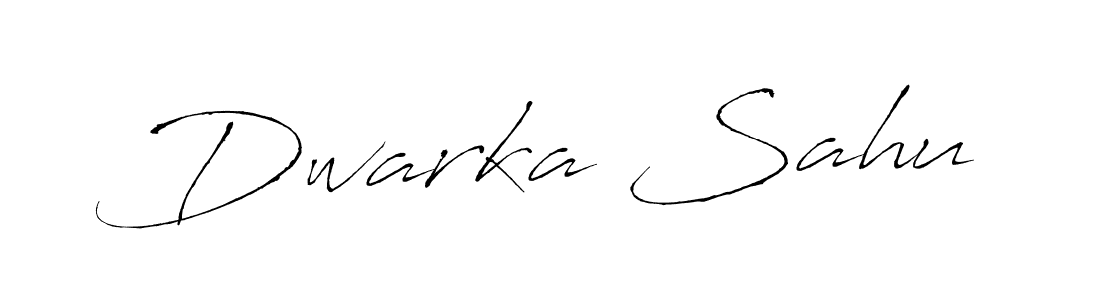 How to make Dwarka Sahu name signature. Use Antro_Vectra style for creating short signs online. This is the latest handwritten sign. Dwarka Sahu signature style 6 images and pictures png