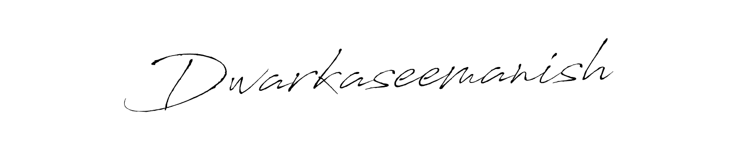 Create a beautiful signature design for name Dwarkaseemanish. With this signature (Antro_Vectra) fonts, you can make a handwritten signature for free. Dwarkaseemanish signature style 6 images and pictures png