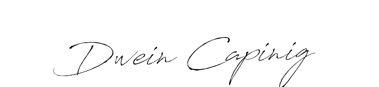 You should practise on your own different ways (Antro_Vectra) to write your name (Dwein Capinig) in signature. don't let someone else do it for you. Dwein Capinig signature style 6 images and pictures png