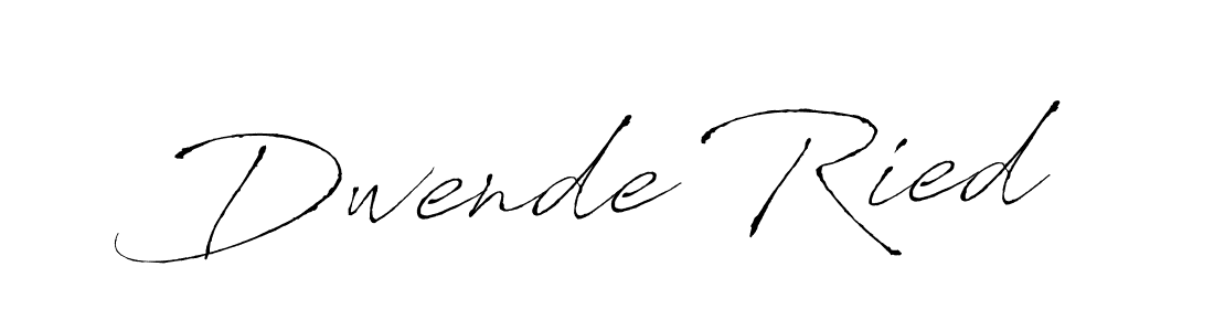 Dwende Ried stylish signature style. Best Handwritten Sign (Antro_Vectra) for my name. Handwritten Signature Collection Ideas for my name Dwende Ried. Dwende Ried signature style 6 images and pictures png