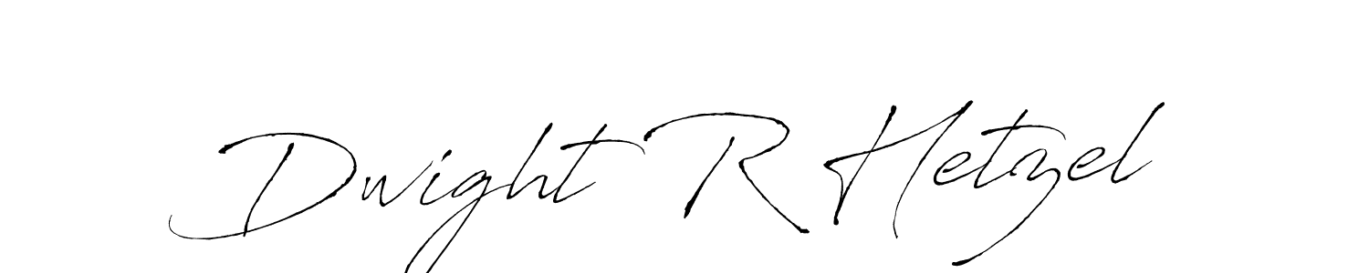 Create a beautiful signature design for name Dwight R Hetzel. With this signature (Antro_Vectra) fonts, you can make a handwritten signature for free. Dwight R Hetzel signature style 6 images and pictures png